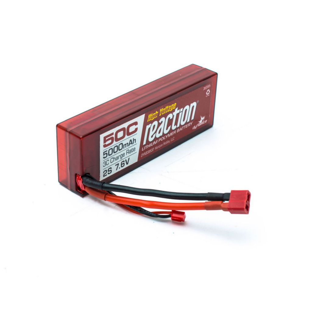 Batterie Li-Po Reaction HV 2S 7,6V 5000mA 50C, Boitier rigide:Dean - HORIZON HOBBY - R&eacute;f&eacute;rence: DYNB3852D