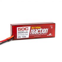 Batterie Li-Po Reaction HV 2S 7,6V 5000mA 50C, Boitier rigide: TRA - HORIZON HOBBY - R&eacute;f&eacute;rence: DYNB3852T