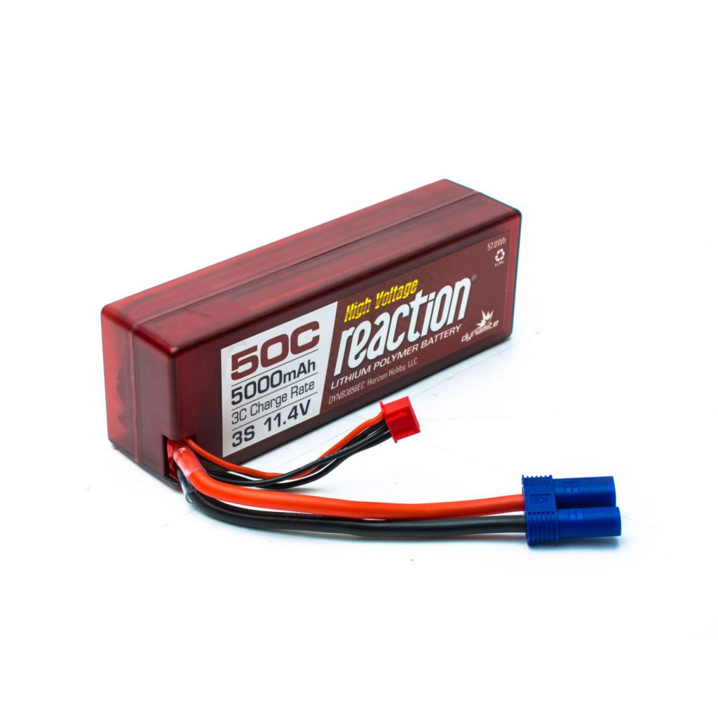 Reaction HV 11.4V 5000mAh 3S 50C LiPo,Hardcase:EC5 - HORIZON HOBBY - R&eacute;f&eacute;rence: DYNB3856EC