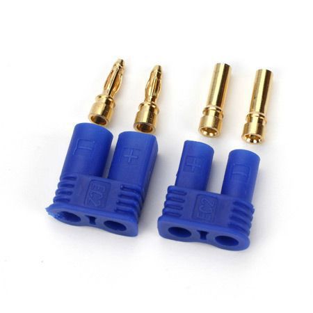 Prises EC2 cot&eacute; batterie et contr&ocirc;leur - HORIZON HOBBY - R&eacute;f&eacute;rence: DYNC0002