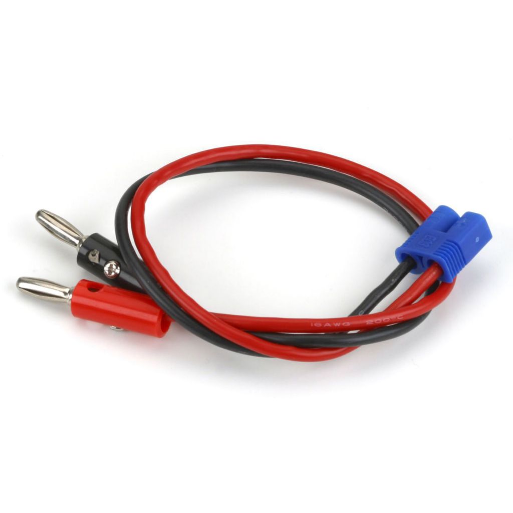 C&acirc;ble de charge long. 30cm avec prises - HORIZON HOBBY - R&eacute;f&eacute;rence: DYNC0018