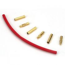 Set de connecteurs cylindriques plaqu&eacute;s or Diam 4mm (3) - HORIZON HOBBY - R&eacute;f&eacute;rence: DYNC0050