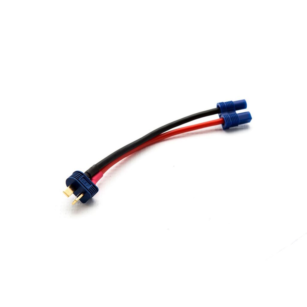 Cordon adapteur batterie: EC3 c&ocirc;t&eacute; batterie vers type Deans m&acirc;le - HORIZON HOBBY - R&eacute;f&eacute;rence: DYNC0060