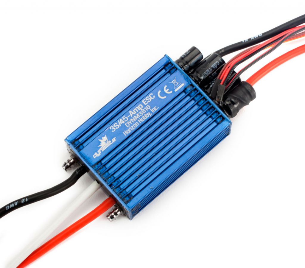 Contr&ocirc;leur brushless 45A pour bateau, simple batterie - HORIZON HOBBY - R&eacute;f&eacute;rence: DYNM3810