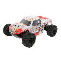 AMP MT 1/10 2WD Monster Truck: Blanc/Orange RTR INT - HORIZON HOBBY - R&eacute;f&eacute;rence: ECX03028IT1