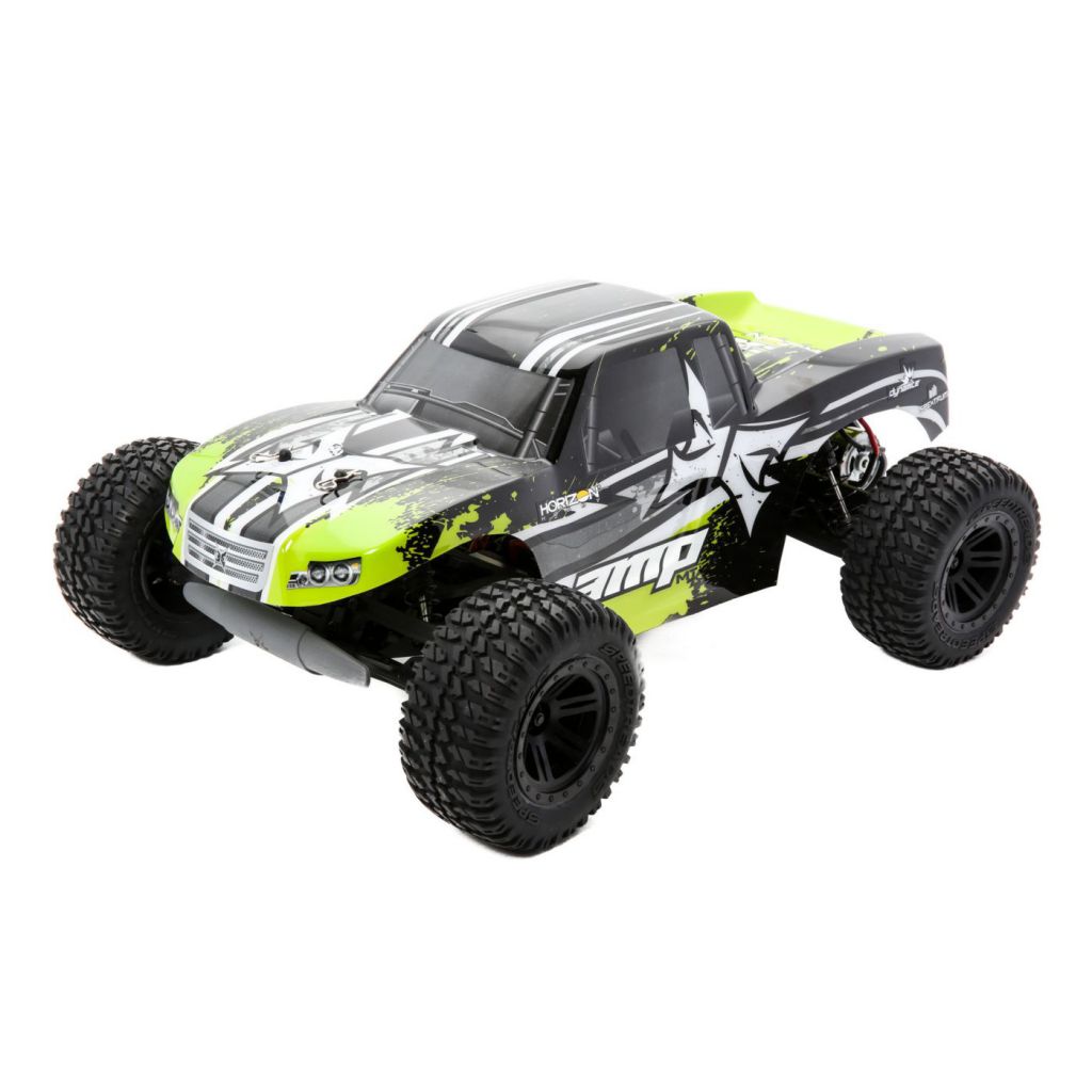 AMP MT 1/10 2WD Monster Truck: Noir/Vert RTR INT - HORIZON HOBBY - R&eacute;f&eacute;rence: ECX03028IT2