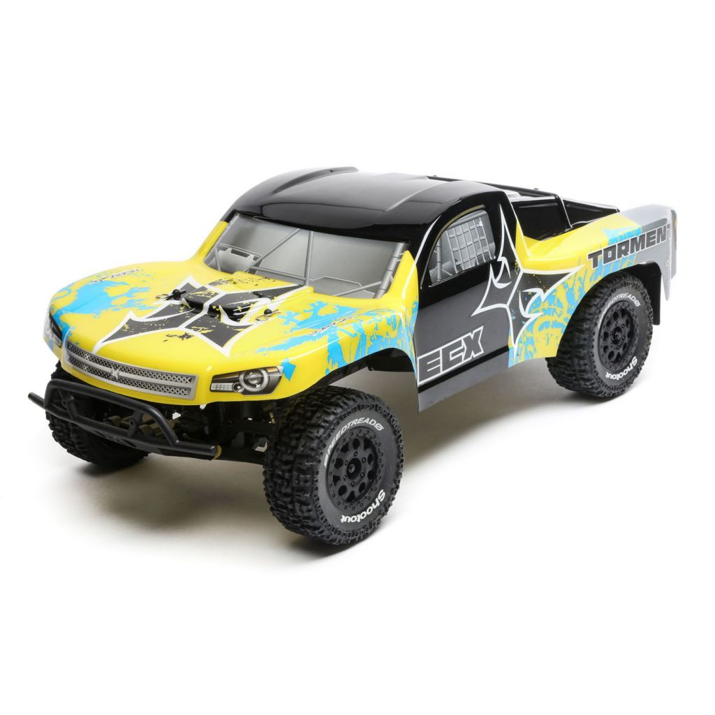 Torment SCT BD Li-Po 1/10 2wd: Jaune/Bleu RTR INT - HORIZON HOBBY - R&eacute;f&eacute;rence: ECX03333IT2
