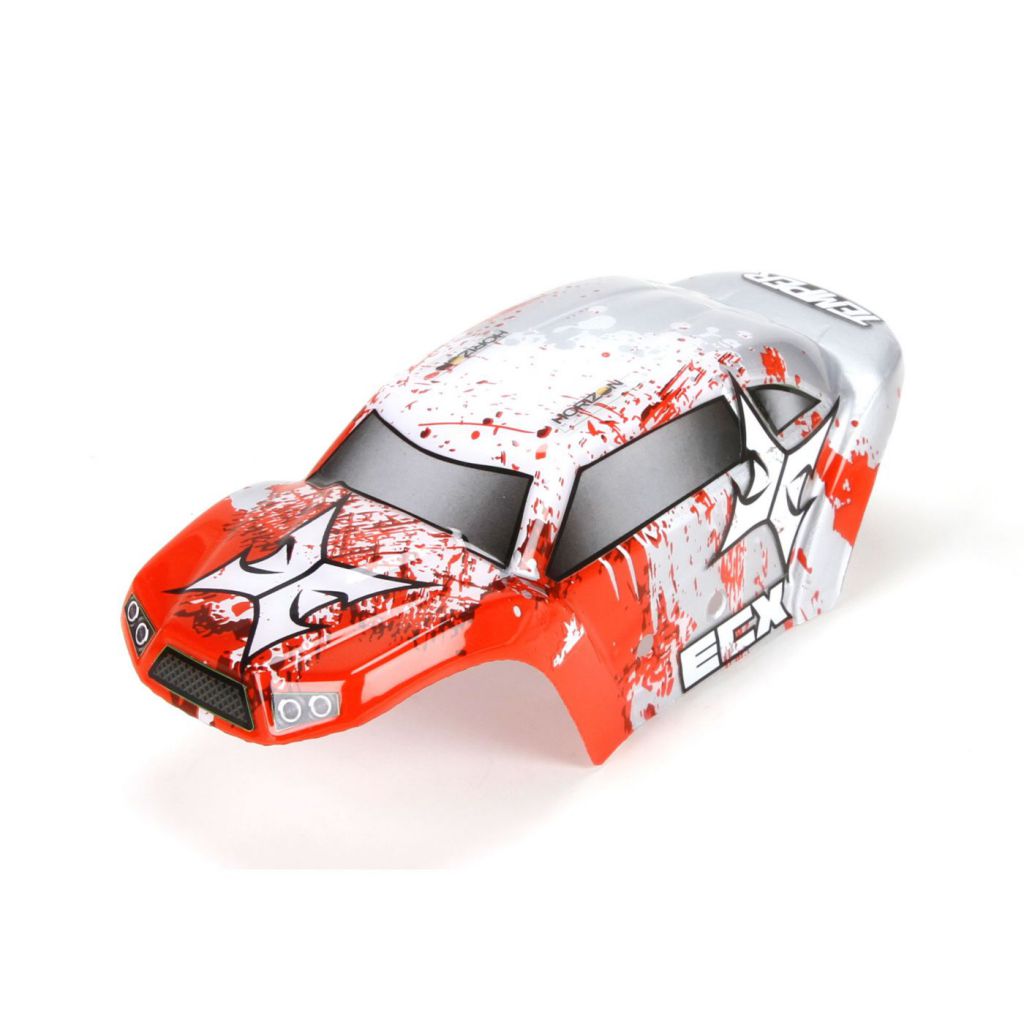 1:24 Temper - Carrosserie peinte, Rouge/Blanche - HORIZON HOBBY - R&eacute;f&eacute;rence: ECX200008