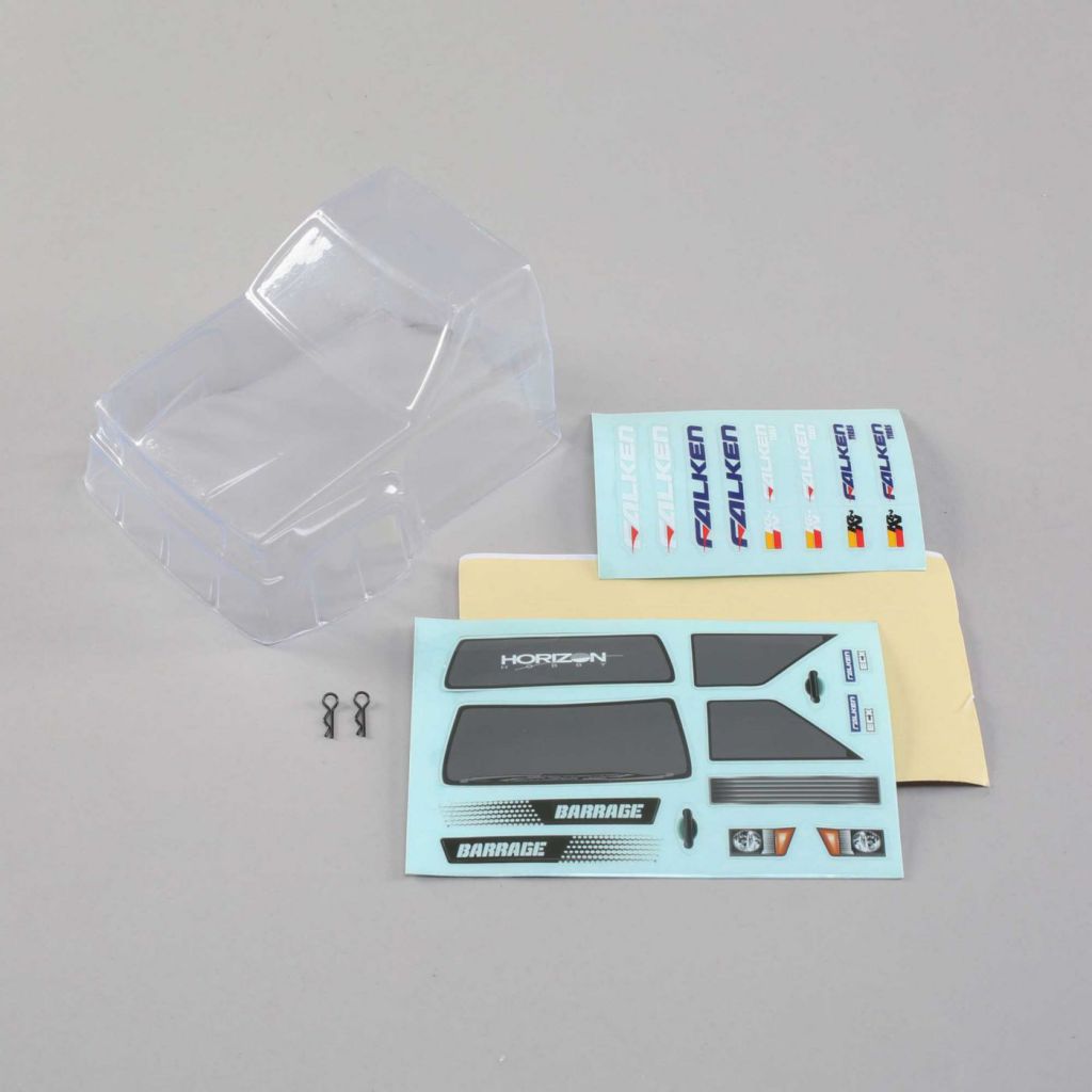 Clear Body with Decals: 1/24 4WD Barrage - HORIZON HOBBY - R&eacute;f&eacute;rence: ECX200012