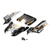 1:18 4WD Roost - Carrosserie Noire/Orange - HORIZON HOBBY - R&eacute;f&eacute;rence: ECX210006