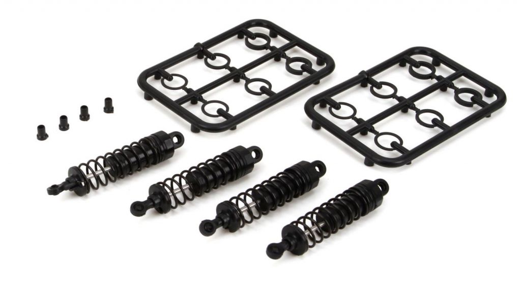 Ruckus 1/18, Torment 1/18 et Rally 1/18 - Set d'amortisseurs complets - HORIZON HOBBY - R&eacute;f&eacute;rence: ECX213000