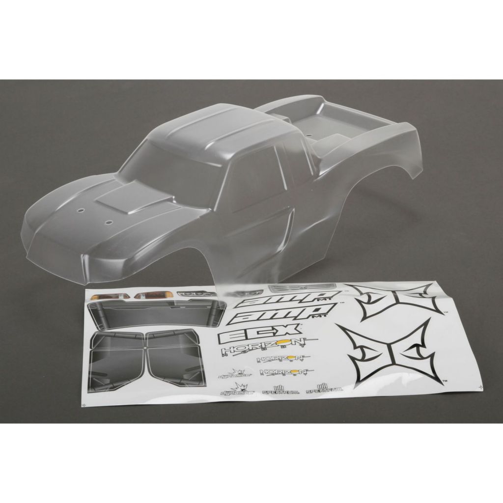 AMP MT 1/10 - Carrosserie transparente - HORIZON HOBBY - R&eacute;f&eacute;rence: ECX230018