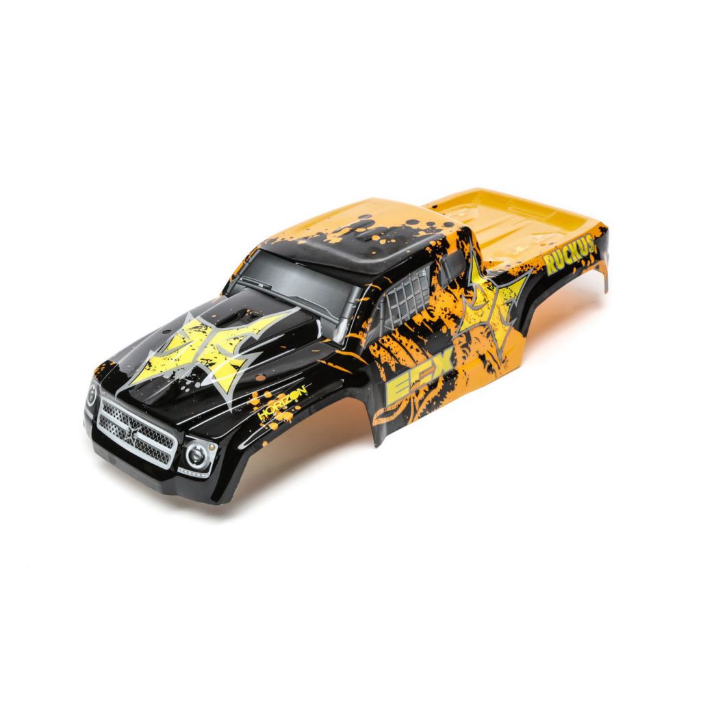 1/10 2wd/4wd Ruckus - Carrosserie Orange/Noir - HORIZON HOBBY - R&eacute;f&eacute;rence: ECX230026