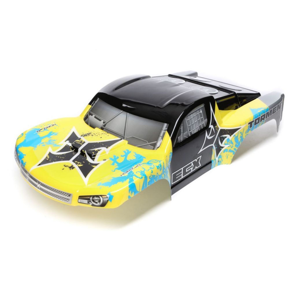 1/10 2wd/4wd Torment - Carrosserie Jaune/Bleu - HORIZON HOBBY - R&eacute;f&eacute;rence: ECX230029