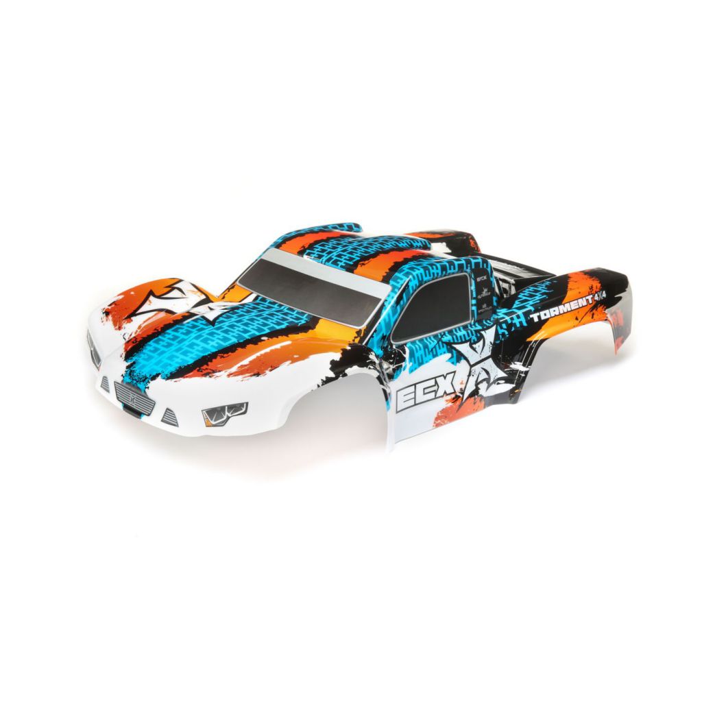 Body, Orange/Blue: Torment: 1:10 4wd - HORIZON HOBBY - R&eacute;f&eacute;rence: ECX230032