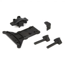 ECX 4WD 1/10 - Couvercle de transmission/Plaque/support de batterie - HORIZON HOBBY - R&eacute;f&eacute;rence: ECX231010