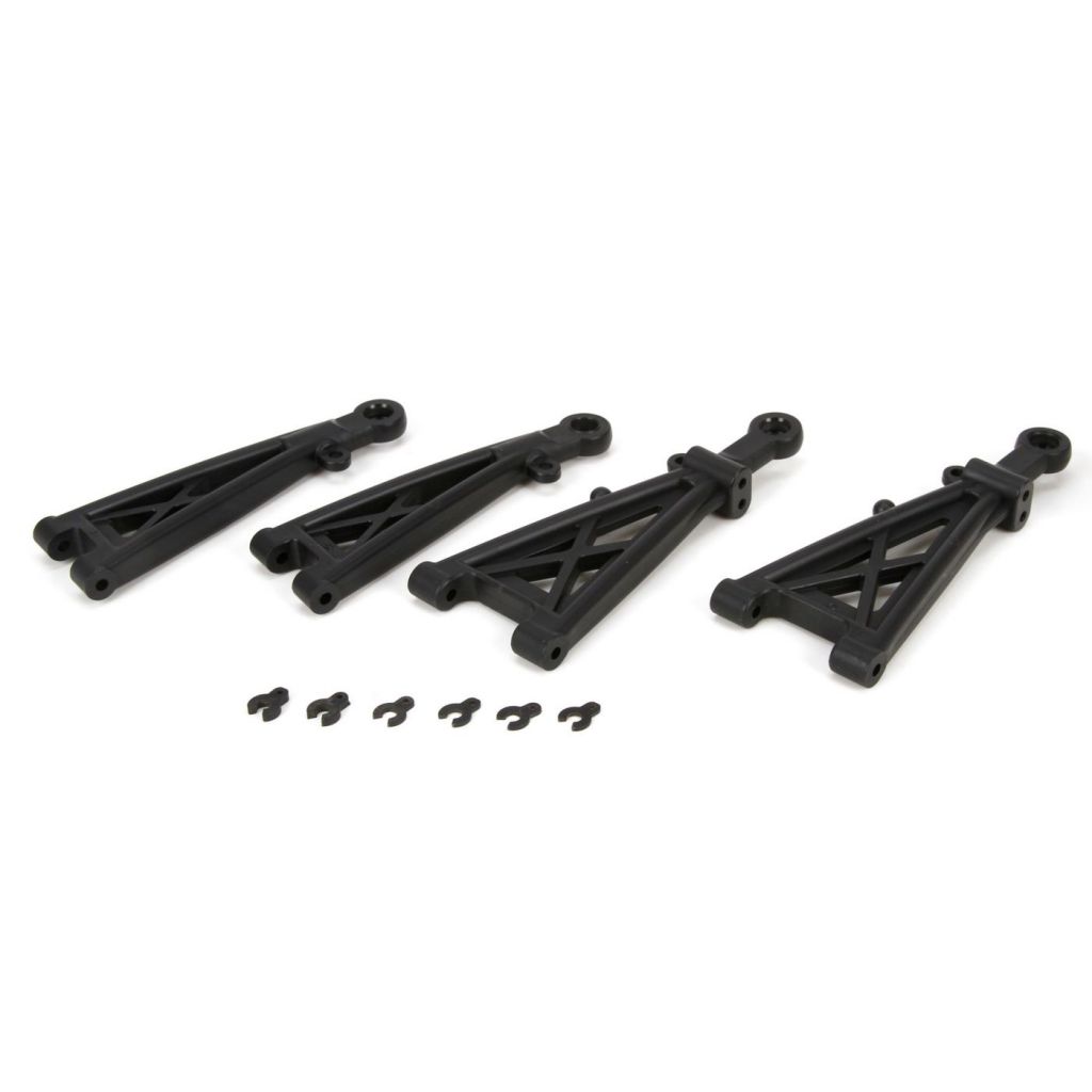 ECX 4WD 1/10 - Triangles avant (2) - HORIZON HOBBY - R&eacute;f&eacute;rence: ECX234001