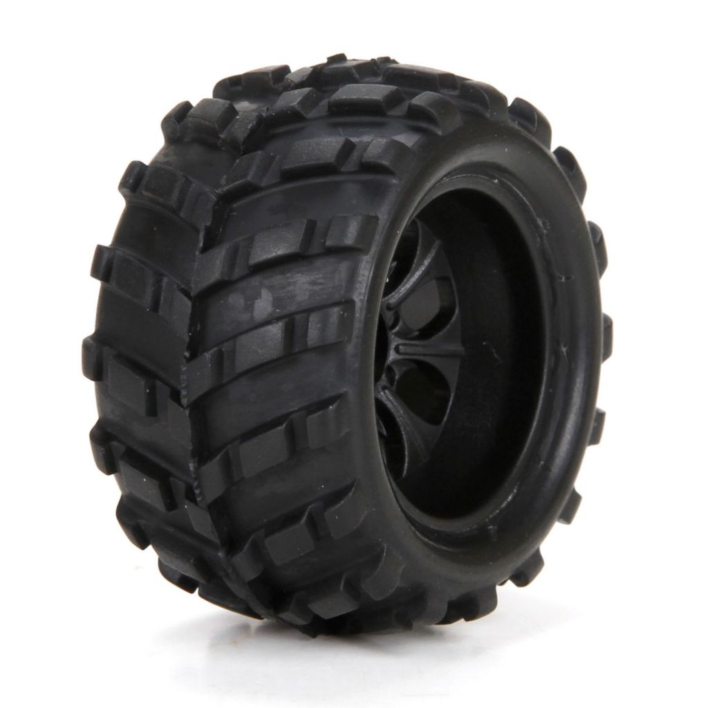 Micro 1:24 4WD - Pneus av/arr mont&eacute;s sur jantes, Ruckus - HORIZON HOBBY - R&eacute;f&eacute;rence: ECX40004