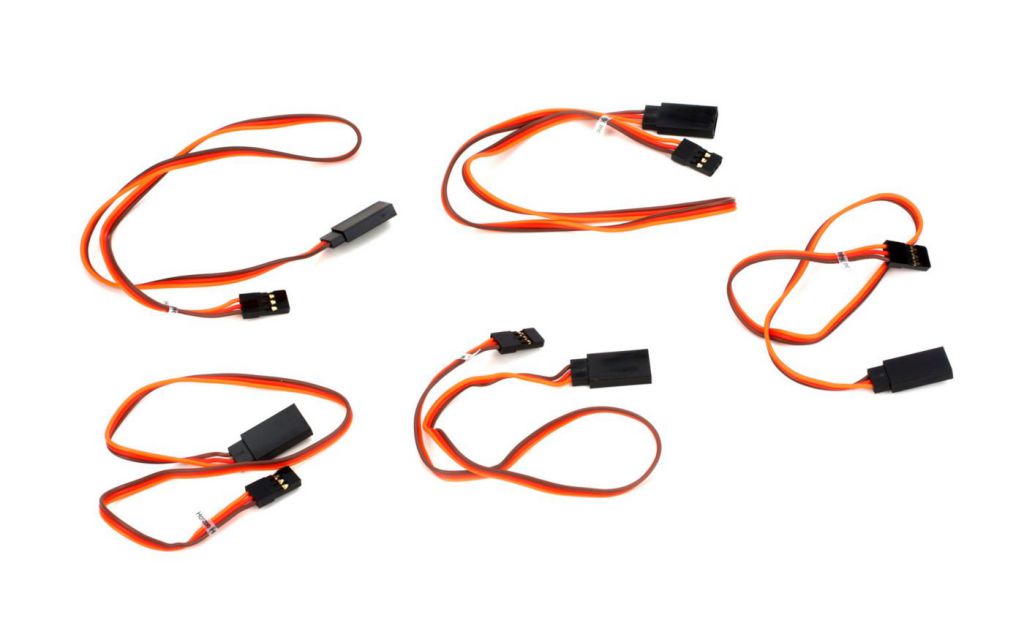 Yak 54 Carbon-Z -Set de rallonges servos d'ail/Der/Prof. - HORIZON HOBBY - R&eacute;f&eacute;rence: EFL1008023