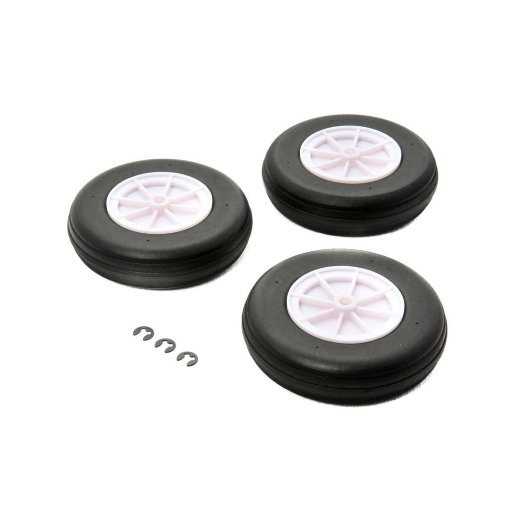 Carbon-Z T-28 - Roues (3) - HORIZON HOBBY - R&eacute;f&eacute;rence: EFL1310