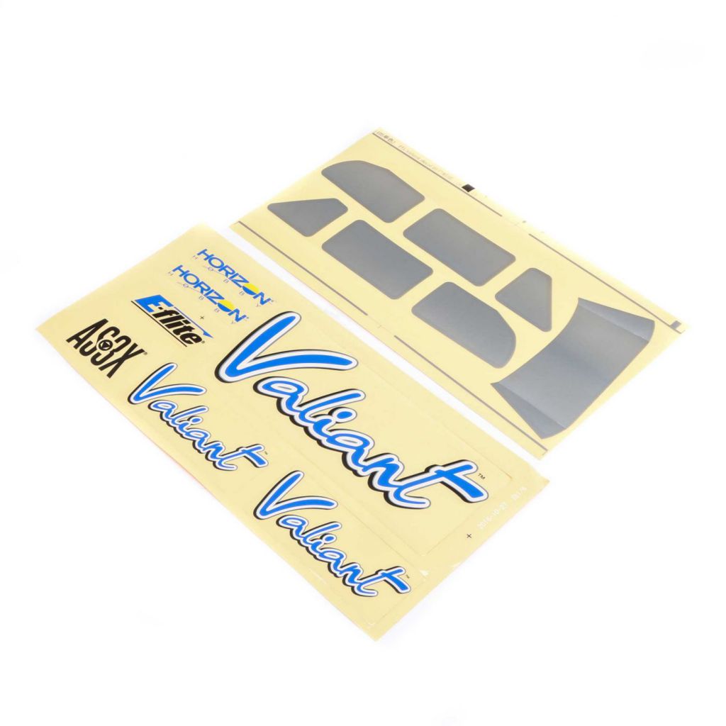 E-FLITE Valiant 1.3: Decal Sheet - HORIZON HOBBY - R&eacute;f&eacute;rence: EFL4963