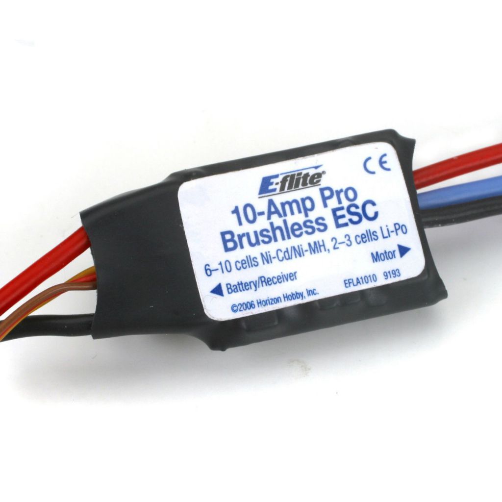 Contr&ocirc;leur brushless 10A - HORIZON HOBBY - R&eacute;f&eacute;rence: EFLA1010