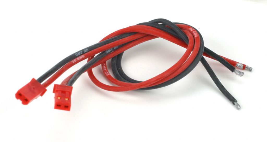 Connecteur m&acirc;le JST RCY avec c&acirc;ble, 20 Gauge (2) - HORIZON HOBBY - R&eacute;f&eacute;rence: EFLA242