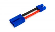 Adaptateur Prise contr&ocirc;leur EC5 vers batterie EC3, longueur 76mm,diam 3,3 - HORIZON HOBBY - R&eacute;f&eacute;rence: EFLAEC509