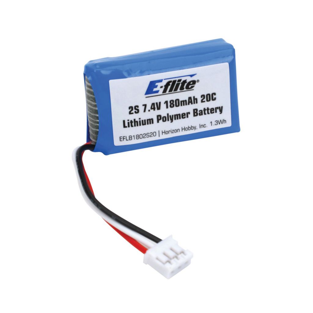 E-FLITE Micro Beast -LiPo 180Mah 2S 7.4V - HORIZON HOBBY - R&eacute;f&eacute;rence: EFLB1802S20