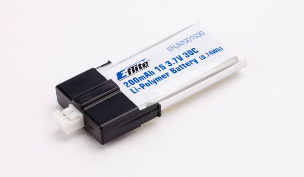 E-FLITE Accu Li-Po 3,7V 1S 200mA 30C - HORIZON HOBBY - R&eacute;f&eacute;rence: EFLB2001S30