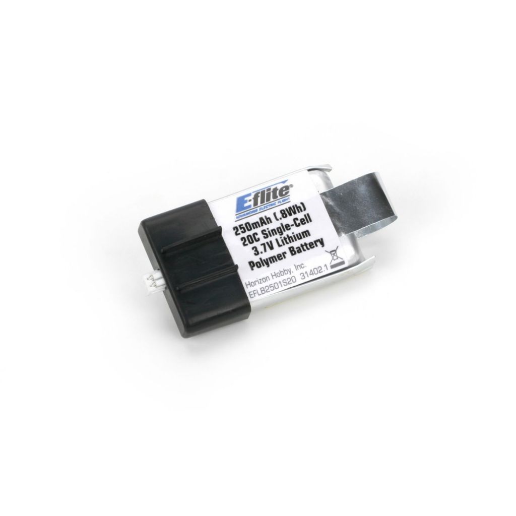 Accu Li-Po 3,7V 1S 250mA 20C - HORIZON HOBBY - R&eacute;f&eacute;rence: EFLB2501S20