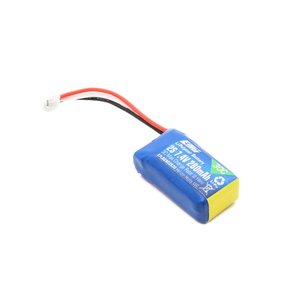 Batterie Li-Po 2S 7,4V 280mA 30C - HORIZON HOBBY - R&eacute;f&eacute;rence: EFLB2802S30