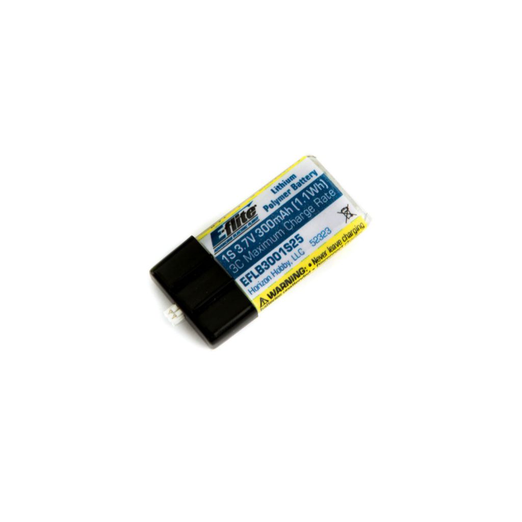 Batterie Li-Po 1S 3,7V 300mA 25C - HORIZON HOBBY - R&eacute;f&eacute;rence: EFLB3001S25