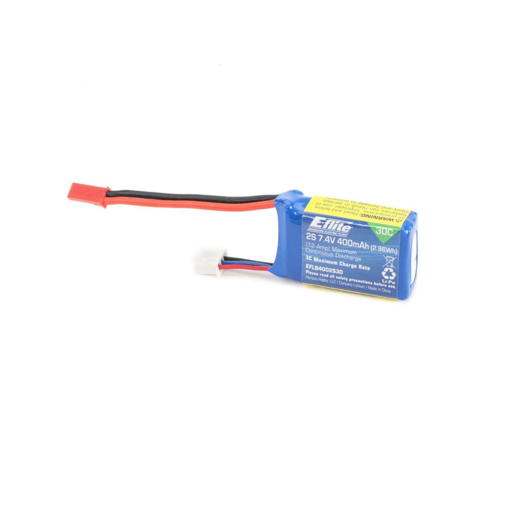 E-flite 400mAh 2S 7,4V LiPo JST - HORIZON HOBBY - R&eacute;f&eacute;rence: EFLB4002S30