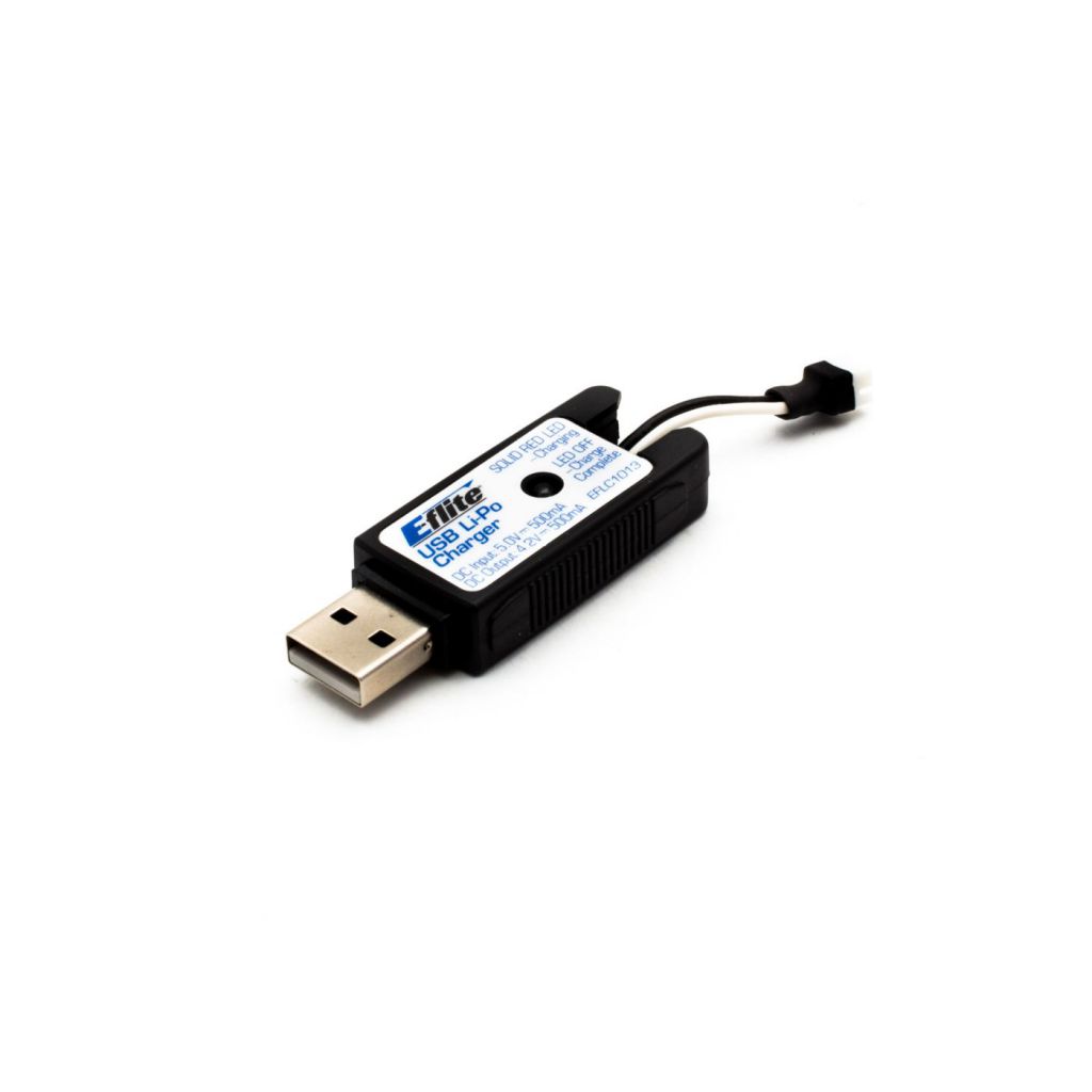 Chargeur USB LI-Po 1S 500mA, prise UMX - HORIZON HOBBY - R&eacute;f&eacute;rence: EFLC1013