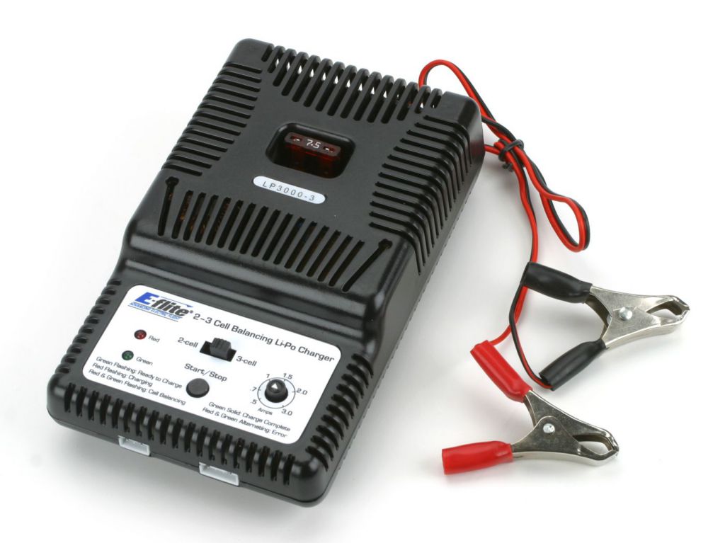 Chargeur 2-3S LiPo avec &eacute;quilibrage, 0.5-3A - HORIZON HOBBY - R&eacute;f&eacute;rence: EFLC3010
