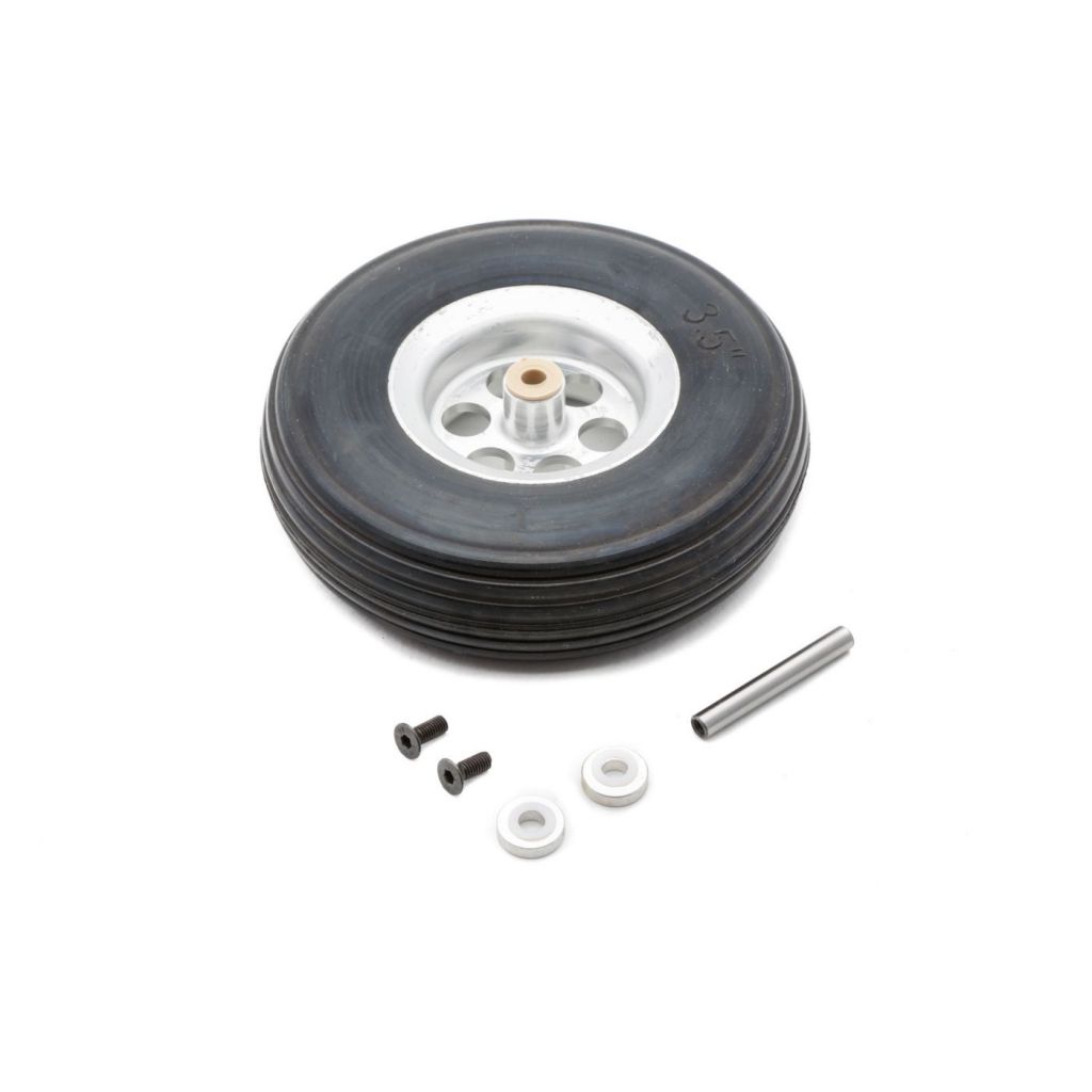 Roue 3,5  pour train rentrant de planeur echelle 30% - HORIZON HOBBY - R&eacute;f&eacute;rence: EFLG530S01