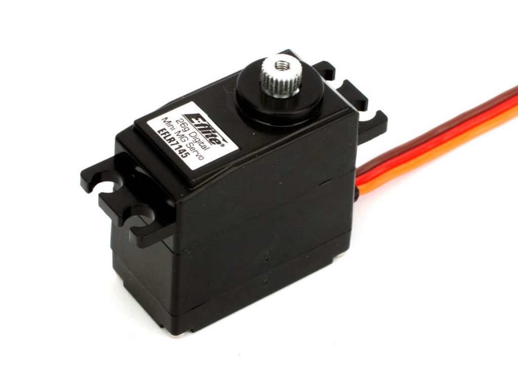 E-FLITE Mini servo 26g Digital &agrave; pignons m&eacute;tal - HORIZON HOBBY - R&eacute;f&eacute;rence: EFLR7145
