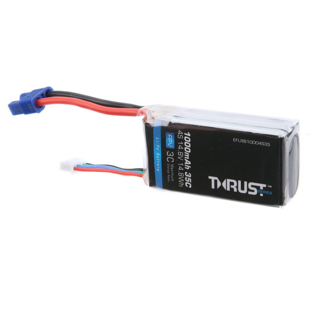 E-flite 1000mAh 4S 14.8V 35C batterie Li-Po - HORIZON HOBBY - R&eacute;f&eacute;rence: EFLRB10004S35