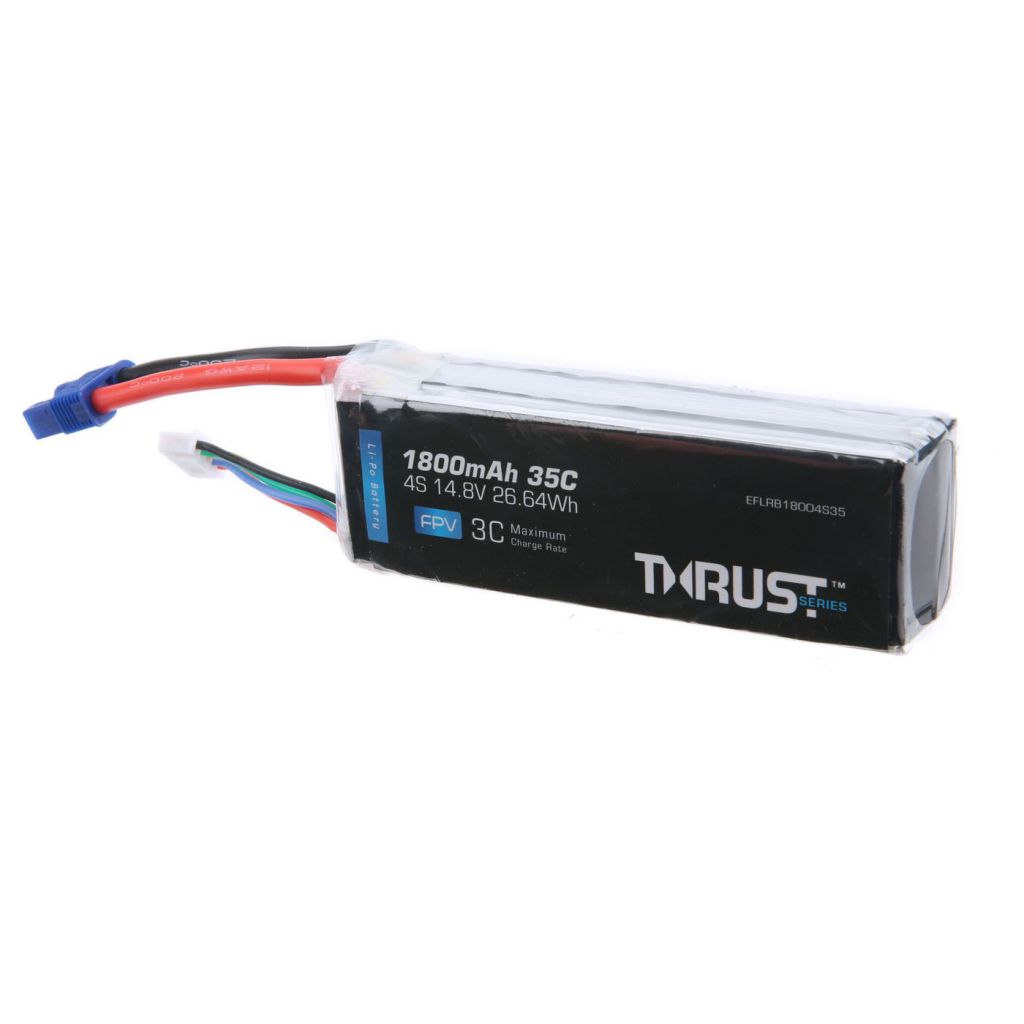 E-flite 1800mAh 4S 14.8V 35C batteria LiPo - HORIZON HOBBY - R&eacute;f&eacute;rence: EFLRB18004S35