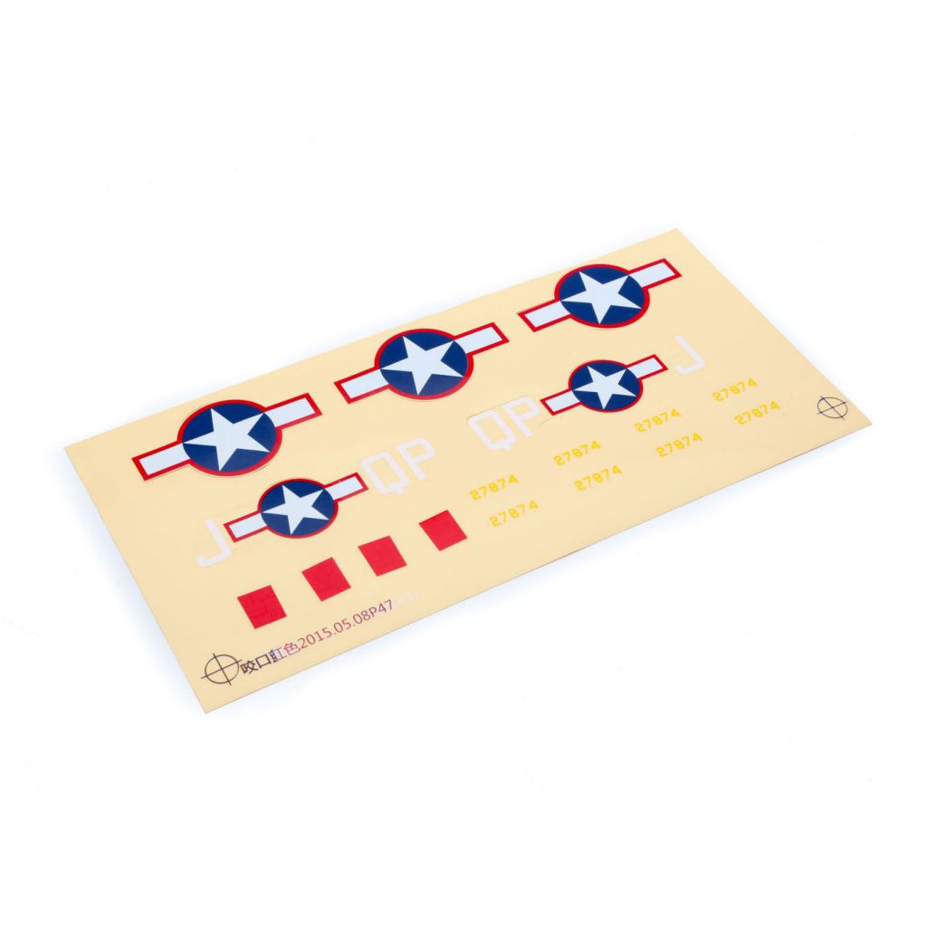 E-flite UMX P-47 BL: decalcomanie - HORIZON HOBBY - R&eacute;f&eacute;rence: EFLU3265