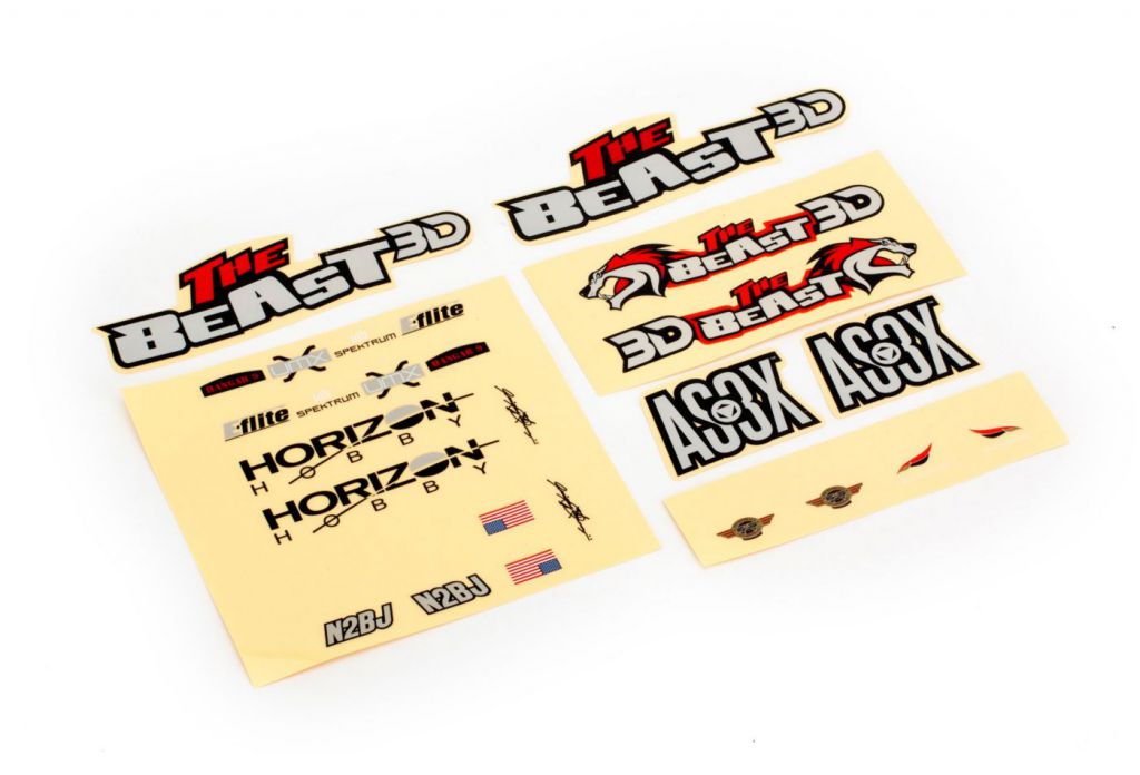 UMX Beast 3D -Planche de d&eacute;coration - HORIZON HOBBY - R&eacute;f&eacute;rence: EFLU4865