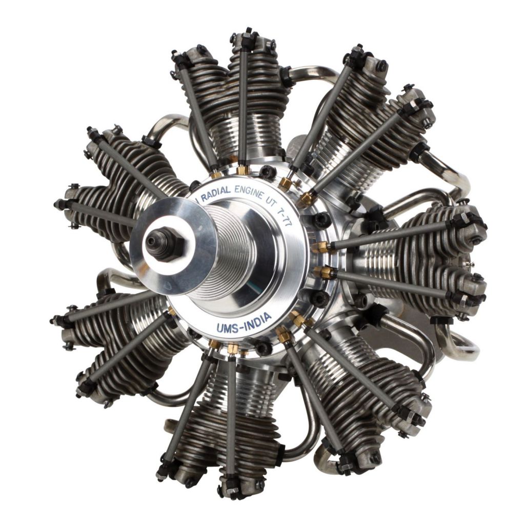 Moteur radial 7 cylindres 77cc 4 temps - HORIZON HOBBY - R&eacute;f&eacute;rence: EVOE777