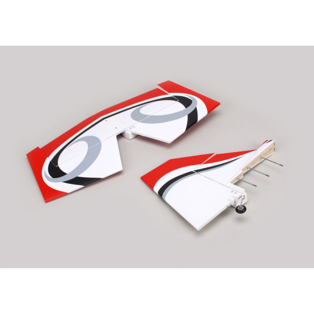 Twist 60 (True Red) -Tail set w/ Elev, Fin, Rudder - HORIZON HOBBY - R&eacute;f&eacute;rence: HAN421003