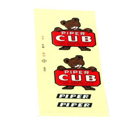 25% J-3 Cub -D&eacute;cals - HORIZON HOBBY - R&eacute;f&eacute;rence: HAN4565