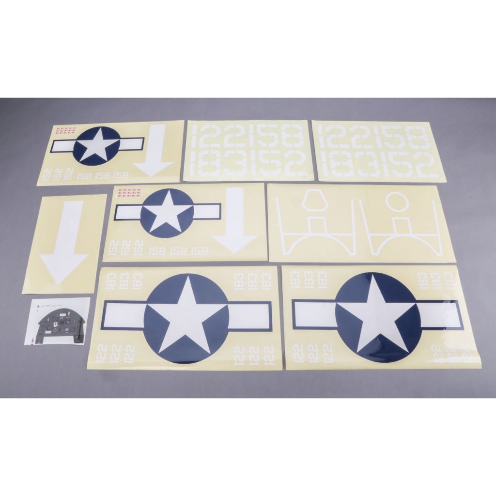 F4U-1D Corsair 60cc - Planche de d&eacute;coration - HORIZON HOBBY - R&eacute;f&eacute;rence: HAN476015