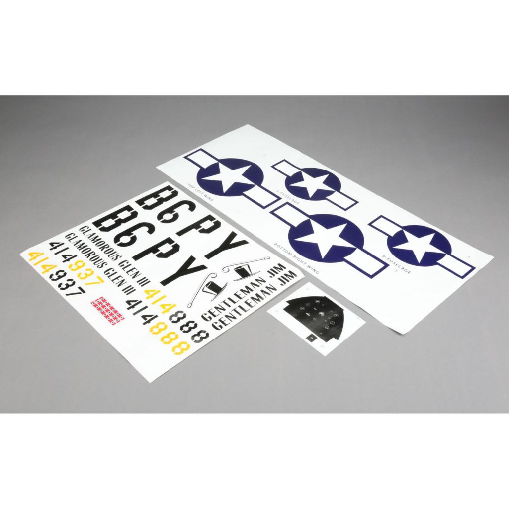 P-51D 60cc - Planche de d&eacute;coration - HORIZON HOBBY - R&eacute;f&eacute;rence: HAN477017