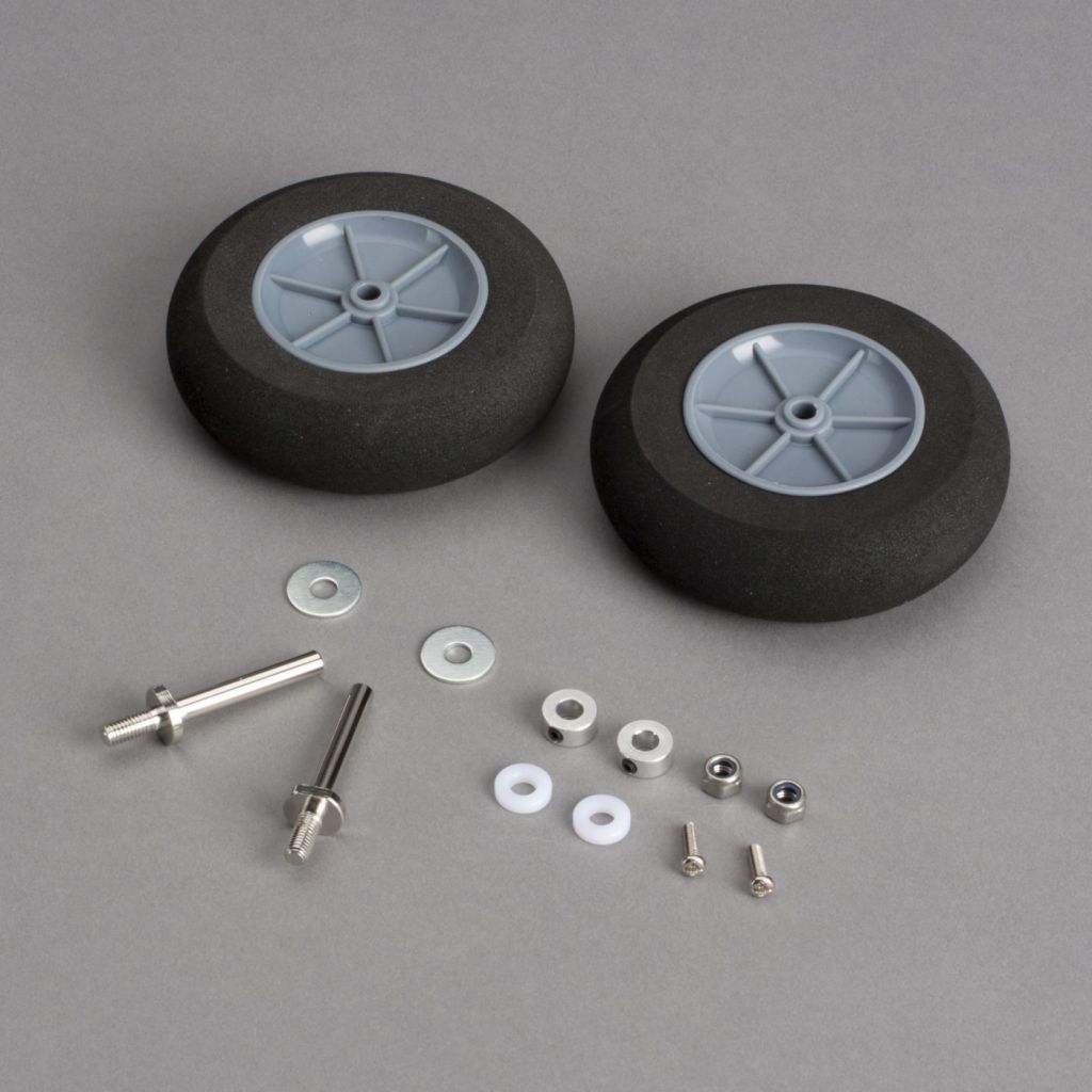Cirrus SR20 -Roues principales avec axes - HORIZON HOBBY - R&eacute;f&eacute;rence: HAN502014