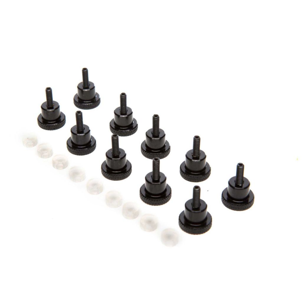 Thumb Screws, Black: 4-40 x 7/8  (10) - HORIZON HOBBY - R&eacute;f&eacute;rence: HAN926