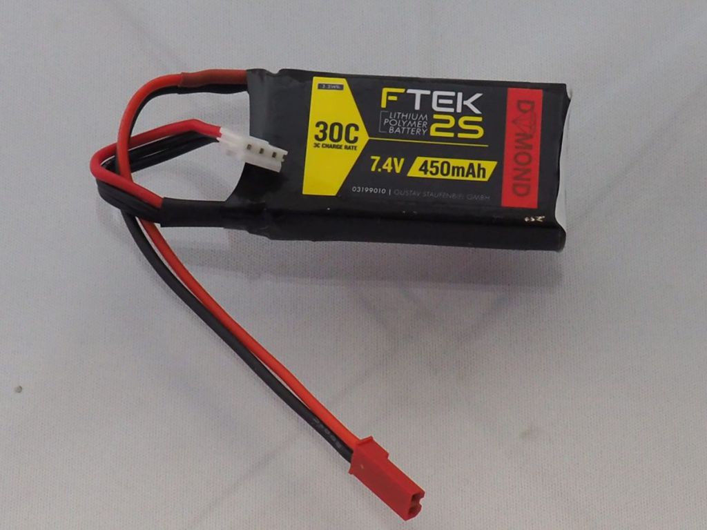 DYMOND F-TEK 2S 450mAh (7,4V) 30C LiPo Pack (BEC) - HORIZON HOBBY - R&eacute;f&eacute;rence: HSF03199010